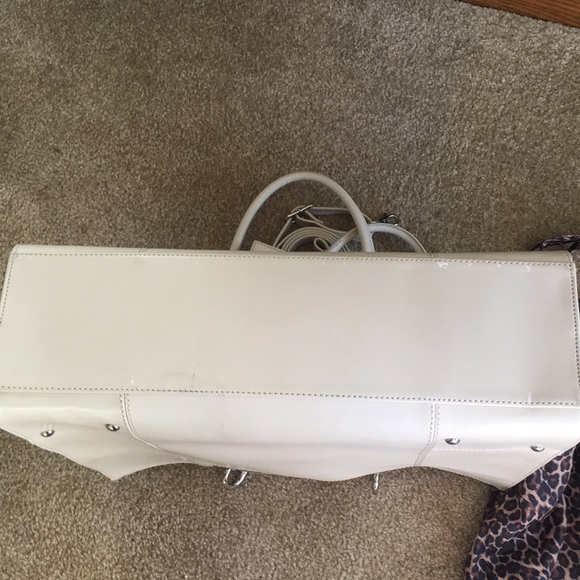 🔥Wilsons Leather winter white lthr satchel/tote - Picture 5 of 8